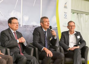 conférence inauguration parc éolien France